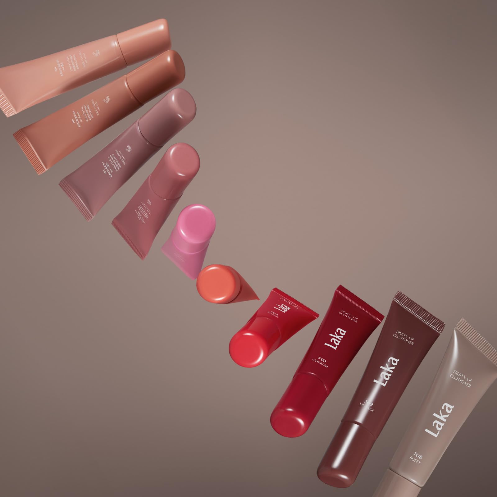 Laka Fruity Lip Glotioner, 10ml/0.33 fl.oz, Lip Gloss with High Shine Vivid Colors, Jelly tip for Hygienic & Easy Application, K-Beauty (#703 Apri) Laka Au supplements