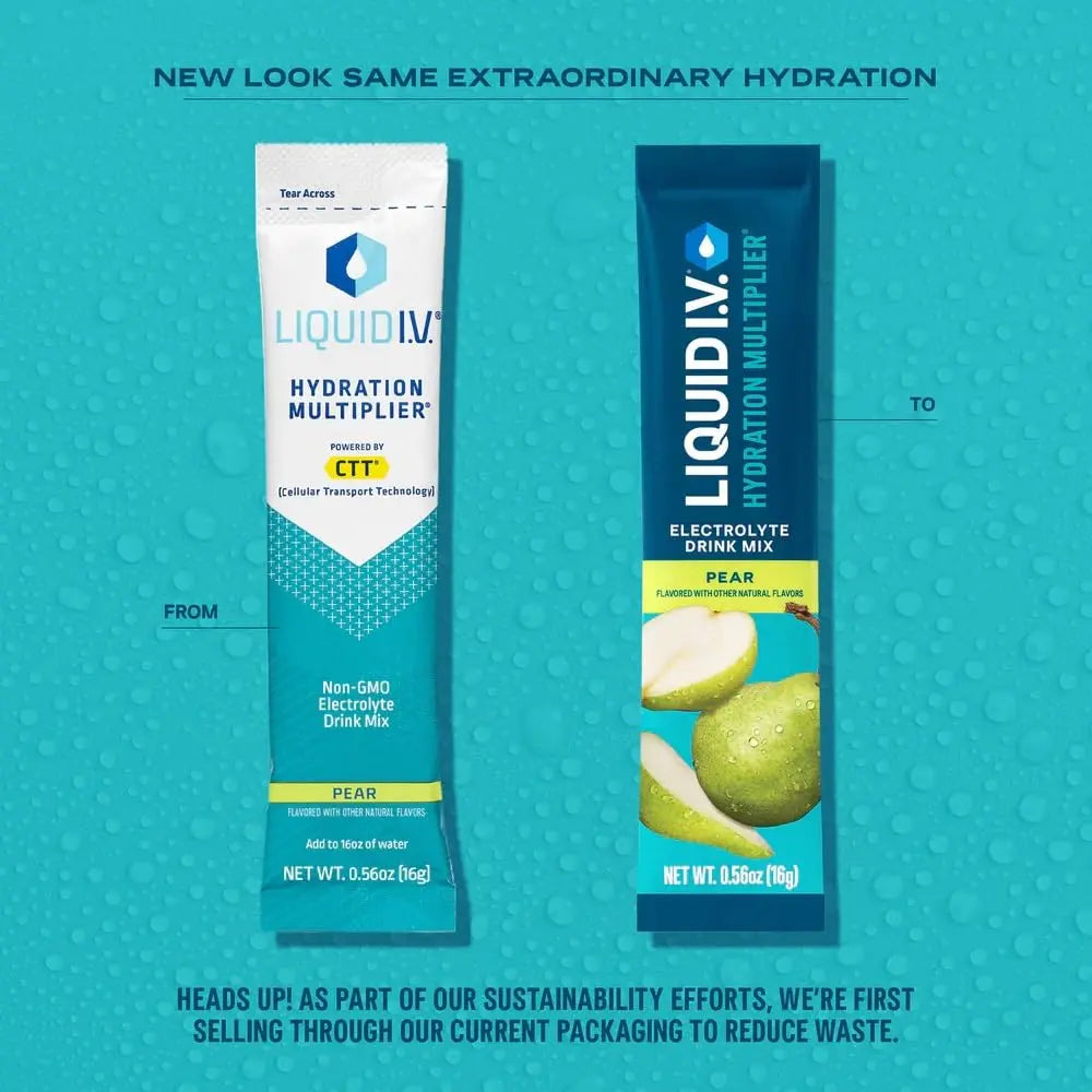 Liquid I.V.® Hydration Multiplier - Pear | Electrolyte Powder Drink Mix | 1 Pack (16 Servings) Liquid I.V. Au supplements