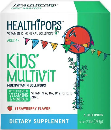 Healthipops Kids Multivitamin Lollipops (6-Pack) Healthipops Vitamin & Mineral Lollipops Au supplements