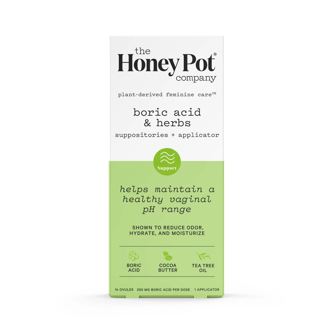The Honey Pot Company 7 Day Boric Acid & Herbs Suppositories - Maintains and Balances Healthy Vaginal pH, Manages Odor, Hydrates, & Moisturizes - Gynecologist Tested The Honey Pot Company Au supplements