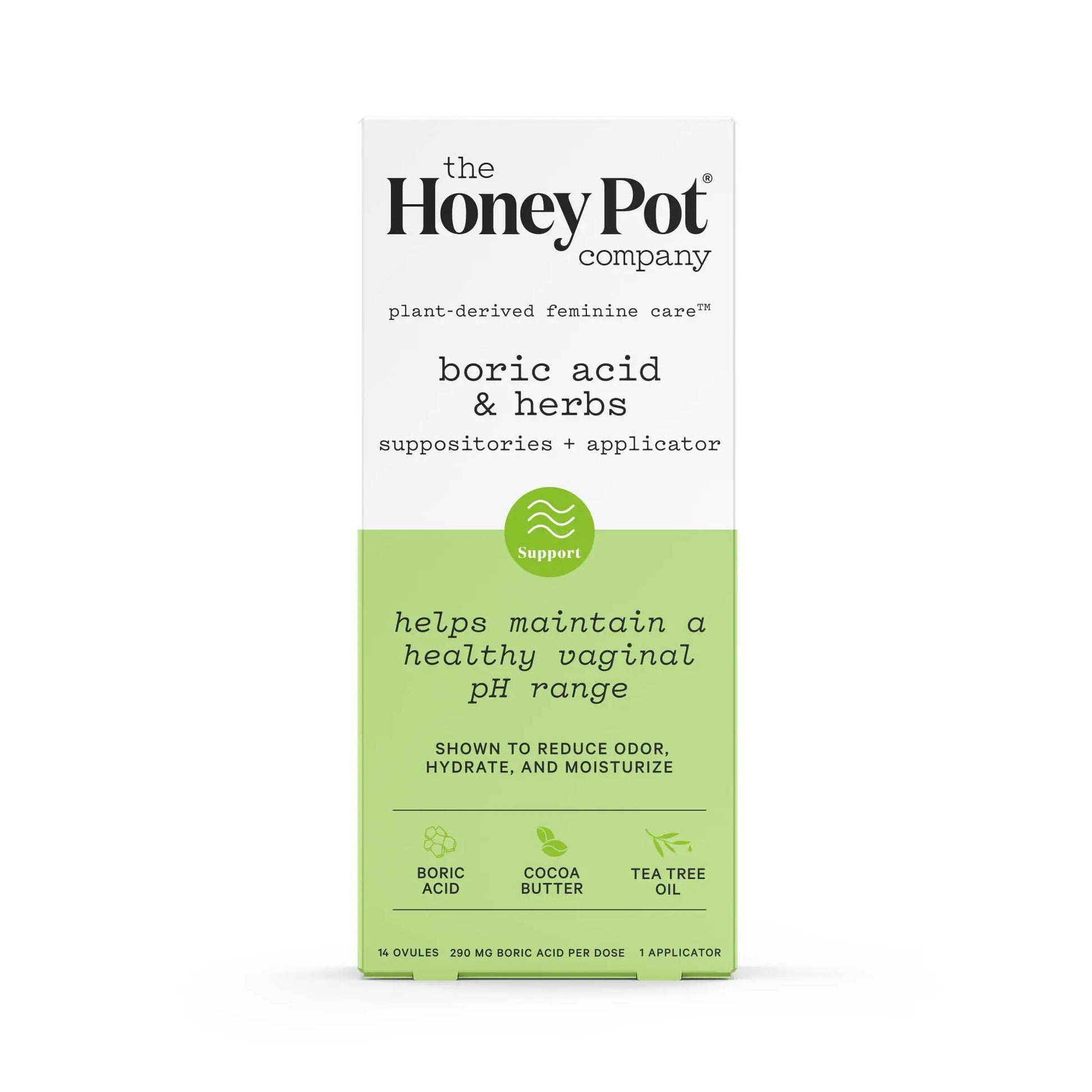 The Honey Pot Company 7 Day Boric Acid & Herbs Suppositories - Maintains and Balances Healthy Vaginal pH, Manages Odor, Hydrates, & Moisturizes - Gynecologist Tested The Honey Pot Company Au supplements