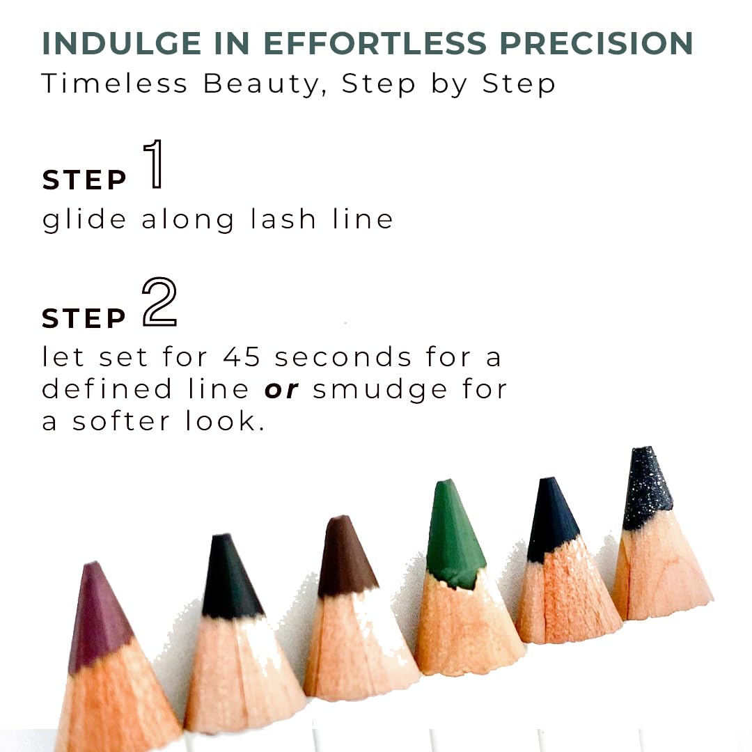 Honeybee Gardens Effortless Eye Liner Pencil, Jet Set Black, Smooth Long-Wearing, Rich Pigment, Vegan & Gluten-Free Honeybee Gardens Au supplements