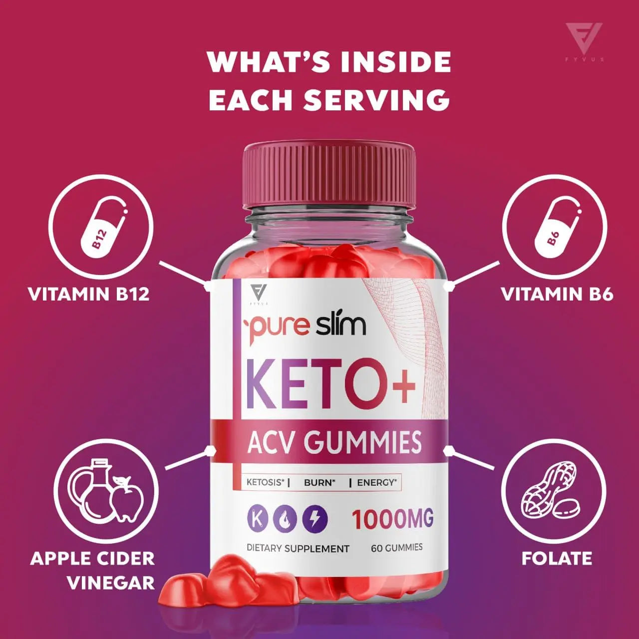 (2 Pack) Pure Slim Keto ACV Gummies, Pure Slim Keto ACV Gummies Advanced Kelly Clarkson Fyvus Au supplements