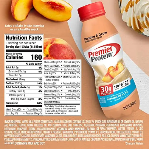 Premier Protein Shake 30g 1g Sugar 24 Vitamins Minerals Nutrients to Support Immune Premier Protein Au supplements