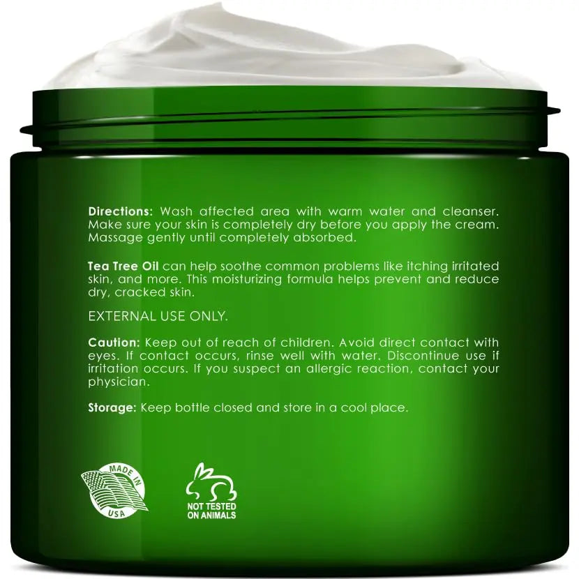 New York Biology Tea Tree Oil Foot Cream for Dry Cracked Feet, Athletes Foot, Nail Fungus NEW YORK BIOLOGY THE ULTIMATE COSMECEUTICALS Au supplements
