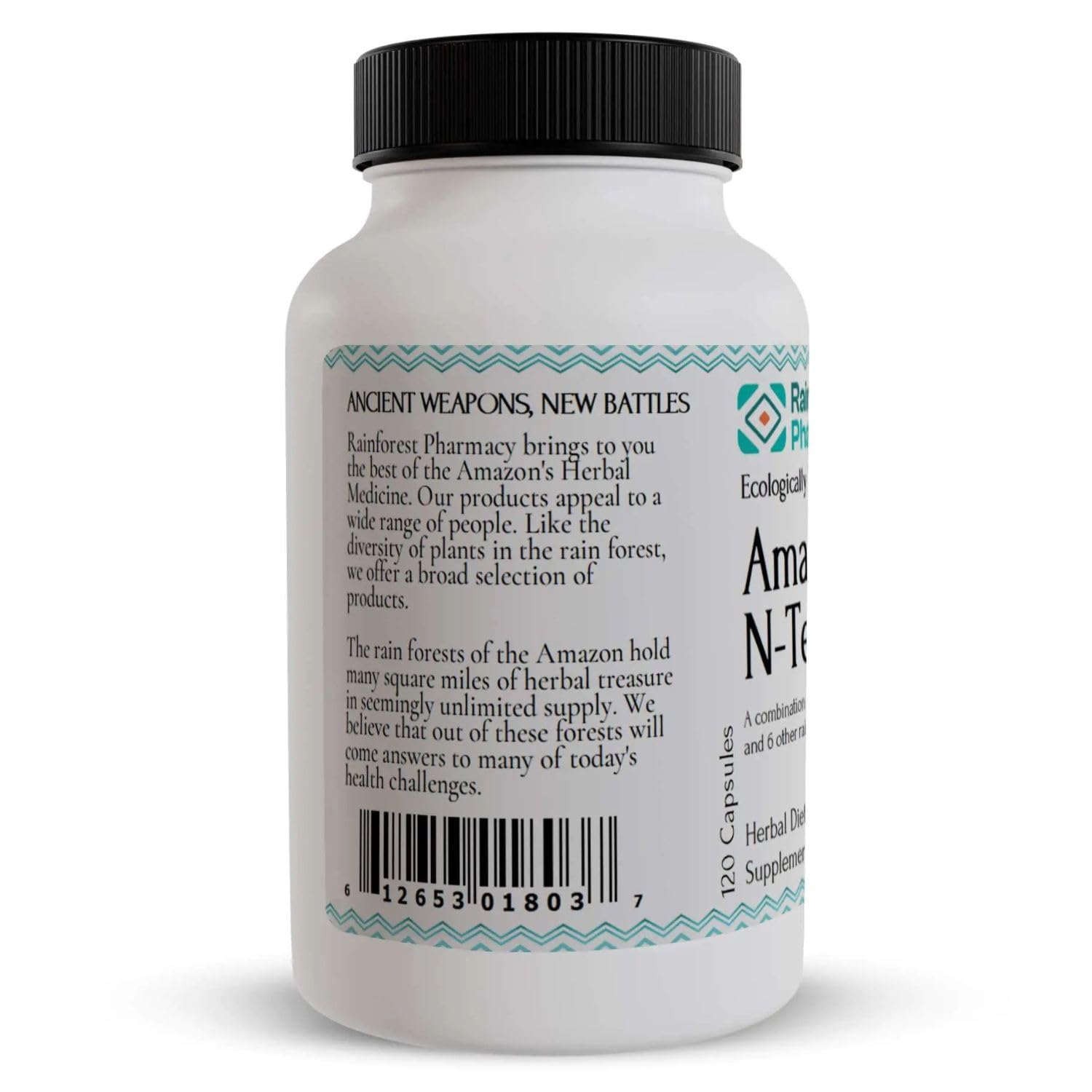 Rainforest Pharmacy N-Tense (2) Wildcrafted Amazon Rainforest Herbal Supplement to Support Cellular Health 500mg | 120 Vegetable Capsules with Mullaca, Anamu, Cat’s Claw, Suma Rainforest Pharmacy Au supplements