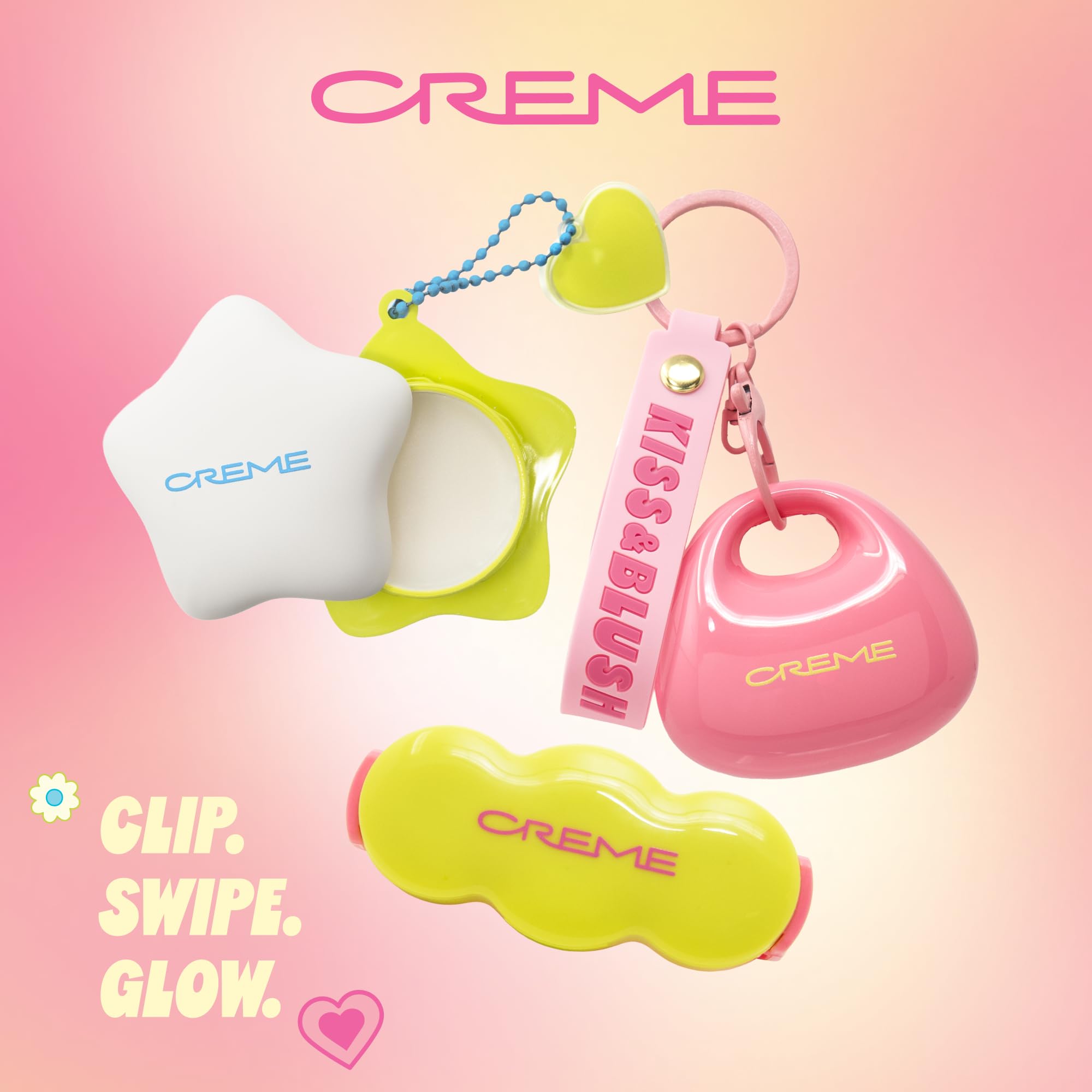 The Crème Shop Shimmer Pop Clip-On Lip Gloss | Korean Makeup, Cute Clip Accessory, Hydrating, Non-Sticky, Shea Butter, Hyaluronic Acid, Vitamine E- Gravity Glow The Crème Shop Au supplements