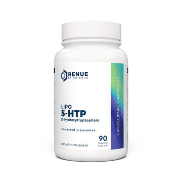 Renue By Science 5HTP | Liposomal 5 HTP Supplement | 90 5-HTP Capsules - 75mg 5-hydroxytryptophan per Serving | Amino Acid Supplement | Non-GMO | Made in The USA & Third-Party Tested Renue By Science Au supplements