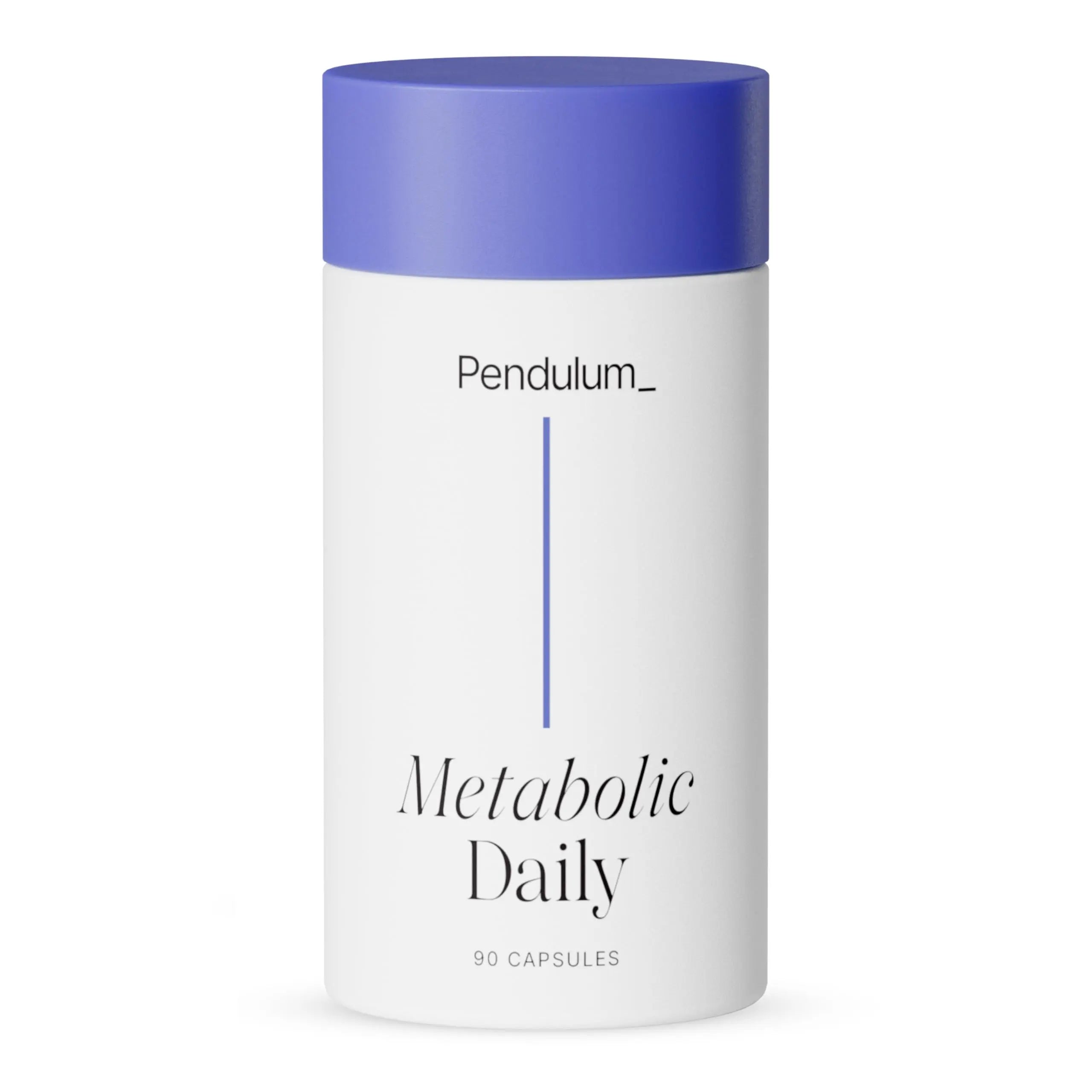 Pendulum Metabolic Daily - Multi-Strain Probiotic with Akkermansia muciniphila to Support Metabolism and Sustain Energy Levels - for Women and Men - 90 Capsules (1 Pack) Pendulum Au supplements
