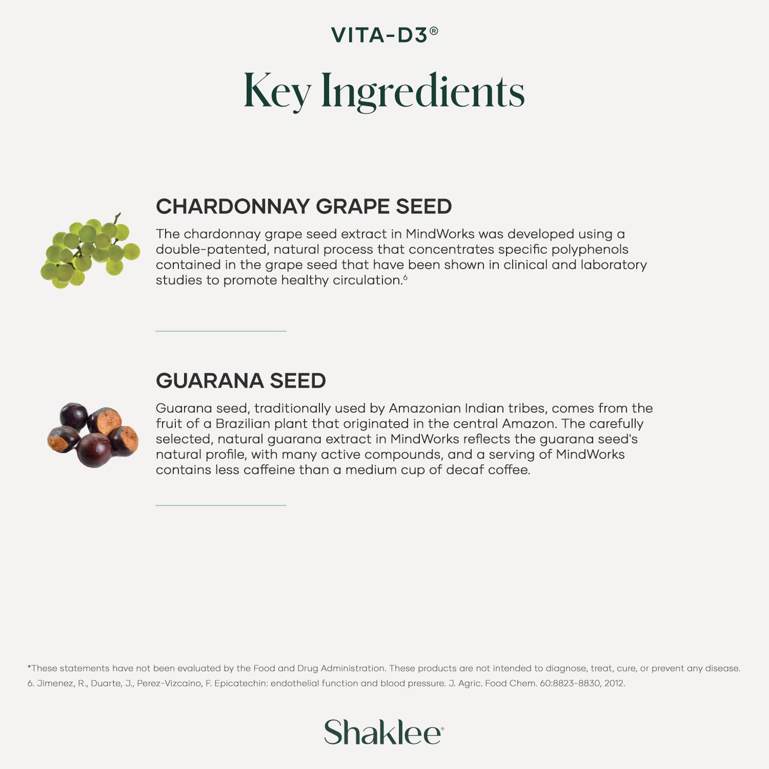 Shaklee MindWorks® - Brain Health Supplement for Brain Sharpness & Focus - Supported Nutrients & Extracts - Chardonnay Grape Seed Polyphenols, Guarana Extract, Vitamins B6, B12, Folate - 30 Tablets Shaklee Au supplements