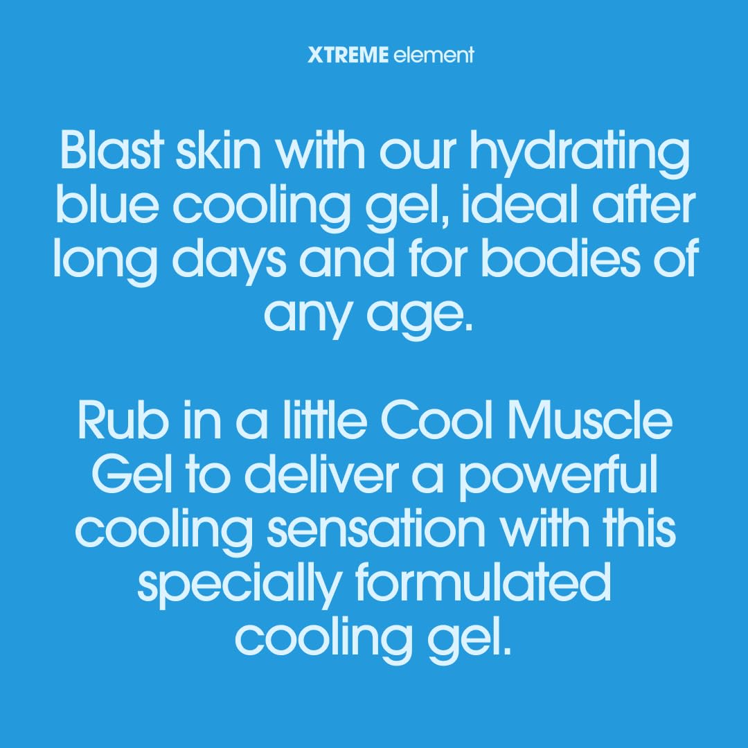 Xtreme Element Cool Blue Muscle Gel | Workouts Muscle Cooling Essential Oils for Smooth Body, Muscle Gel to Attain Flexible Joints, Soothe and Healing Gel | Natural, Plant-Based, and Cruelty-Free Xtreme Element Au supplements
