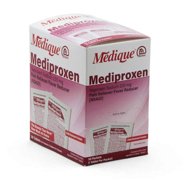 Medique @ Home Mediproxen Compare Active Ingredient to Aleve 50 x 1 (Child Resistant Packaging), White (73750) Medique Au supplements