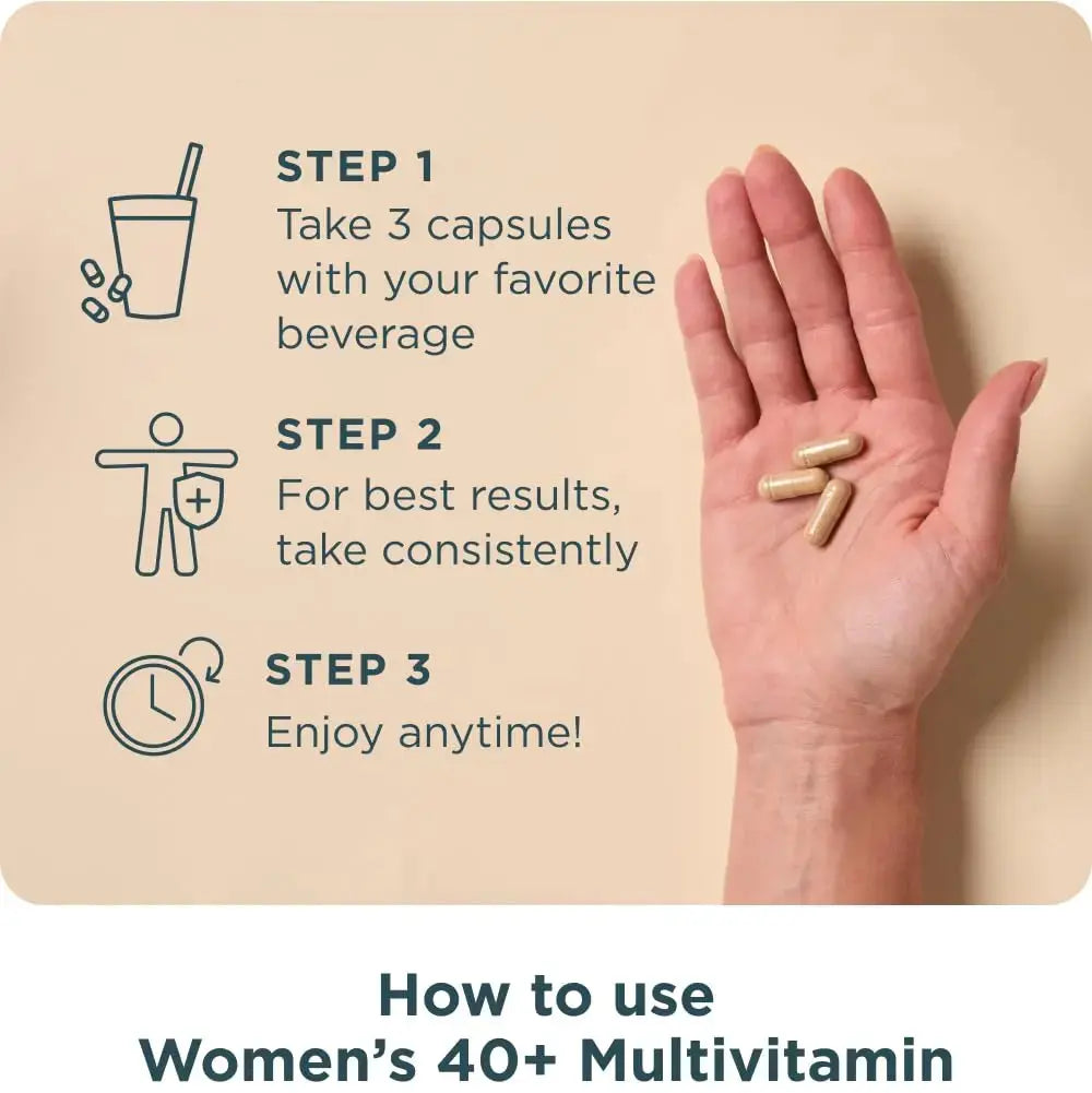 Ancient Nutrition Multivitamin for Women 40, Multi Vitamin and Immune Support with Vitamin D & C, 20 Vitamins and Minerals Ancient Nutrition Au supplements