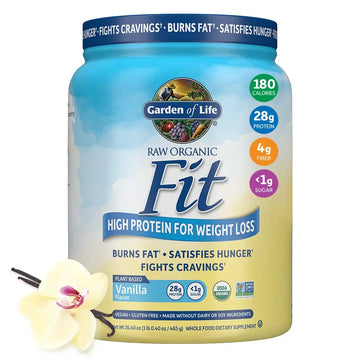 Garden of Life Raw Organic Fit Vegan Protein Powder Vanilla, 28g Plant Based Protein Garden of Life Au supplements