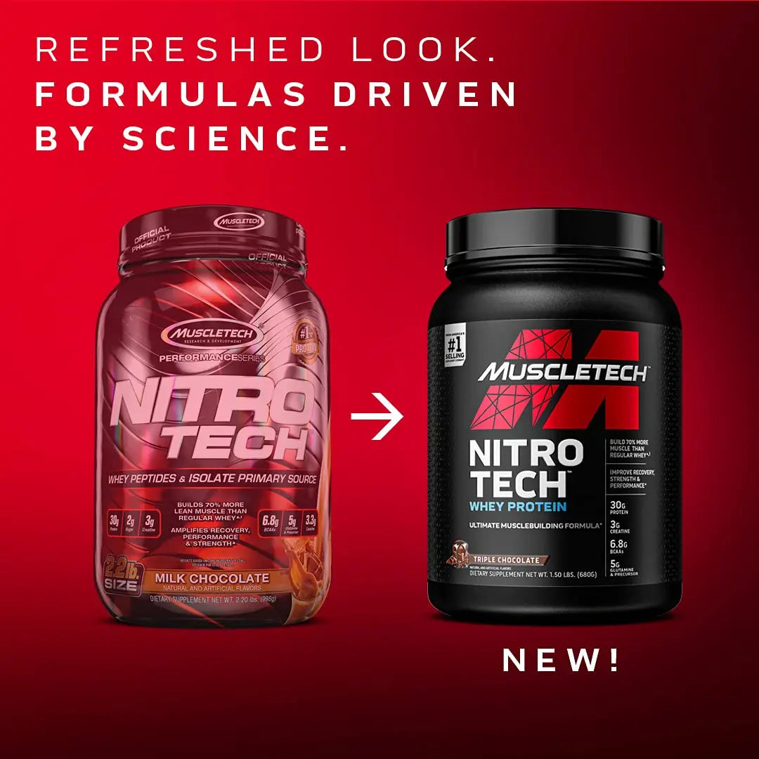 Muscletech Whey Protein Powder (Milk Chocolate, 10 Pound) - Nitro-Tech Muscle Building MuscleTech Au supplements