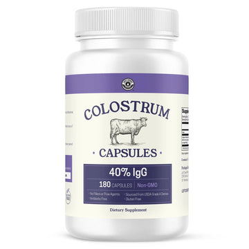 180ct Colostrum Capsules 40% IgG - USA Sourced Bovine Colostrum Powder Left Coast Performance Au supplements