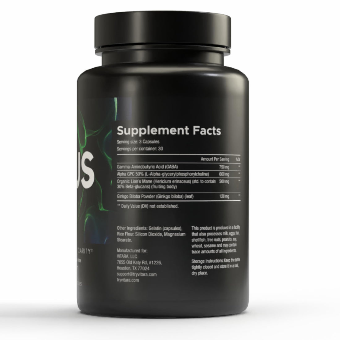 VITARA Focus First– Calm, Clear, Mental Focus Nootropic | Brain Support with Alpha GPC, Lion's Mane, GABA & Ginkgo Biloba VITARA Au supplements