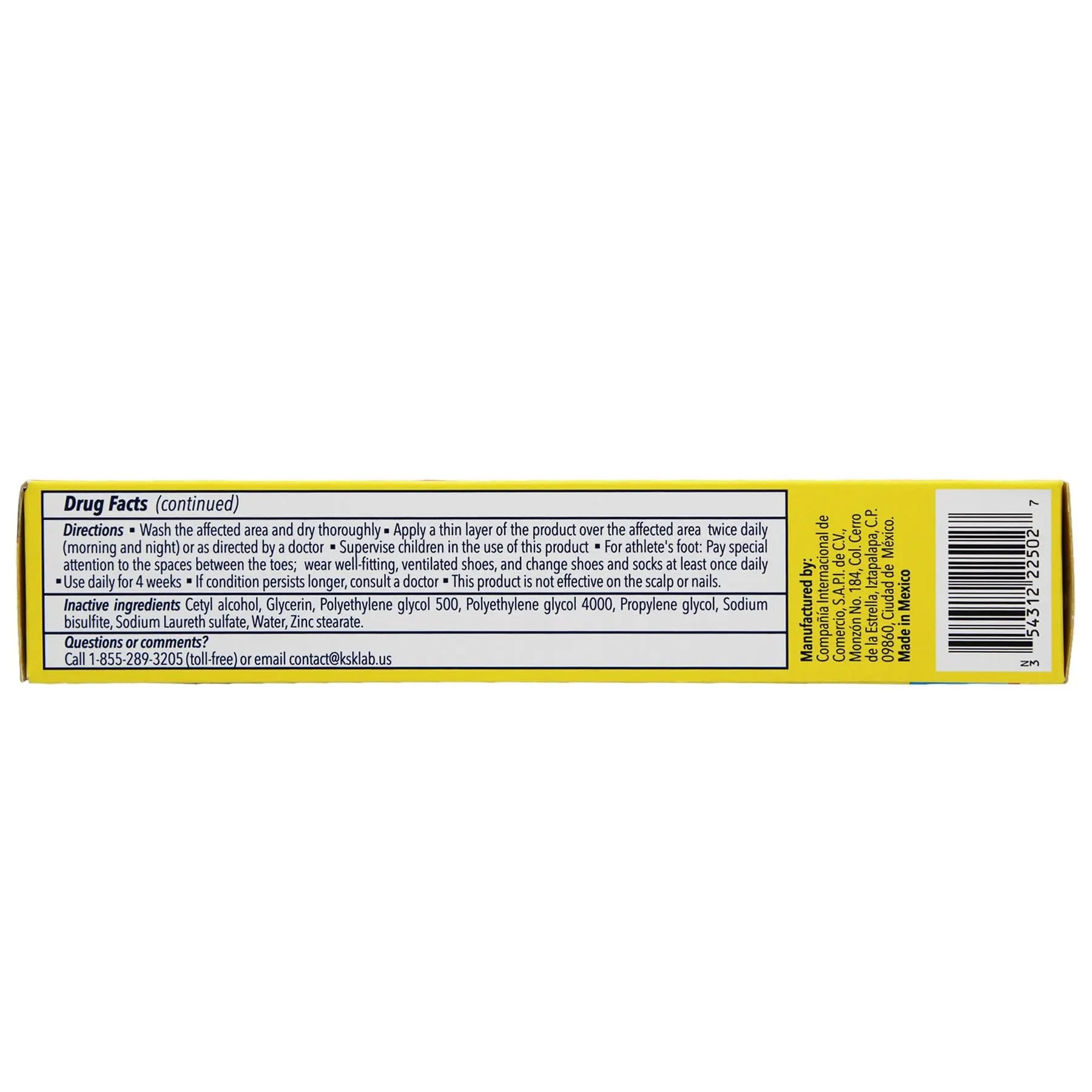 Derman Cream for The Treatment of Athlete's Foot, 2-Pack of 1.76 Oz Each, 2 Tubes Derman Au supplements