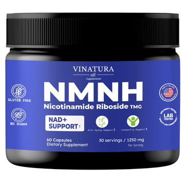 VINATURA NMNH (NMN Supplement Alternative) Nicotinamide Riboside & TMG - NAD Supplement for Anti-Aging - 60 Capsules VINATURA Au supplements