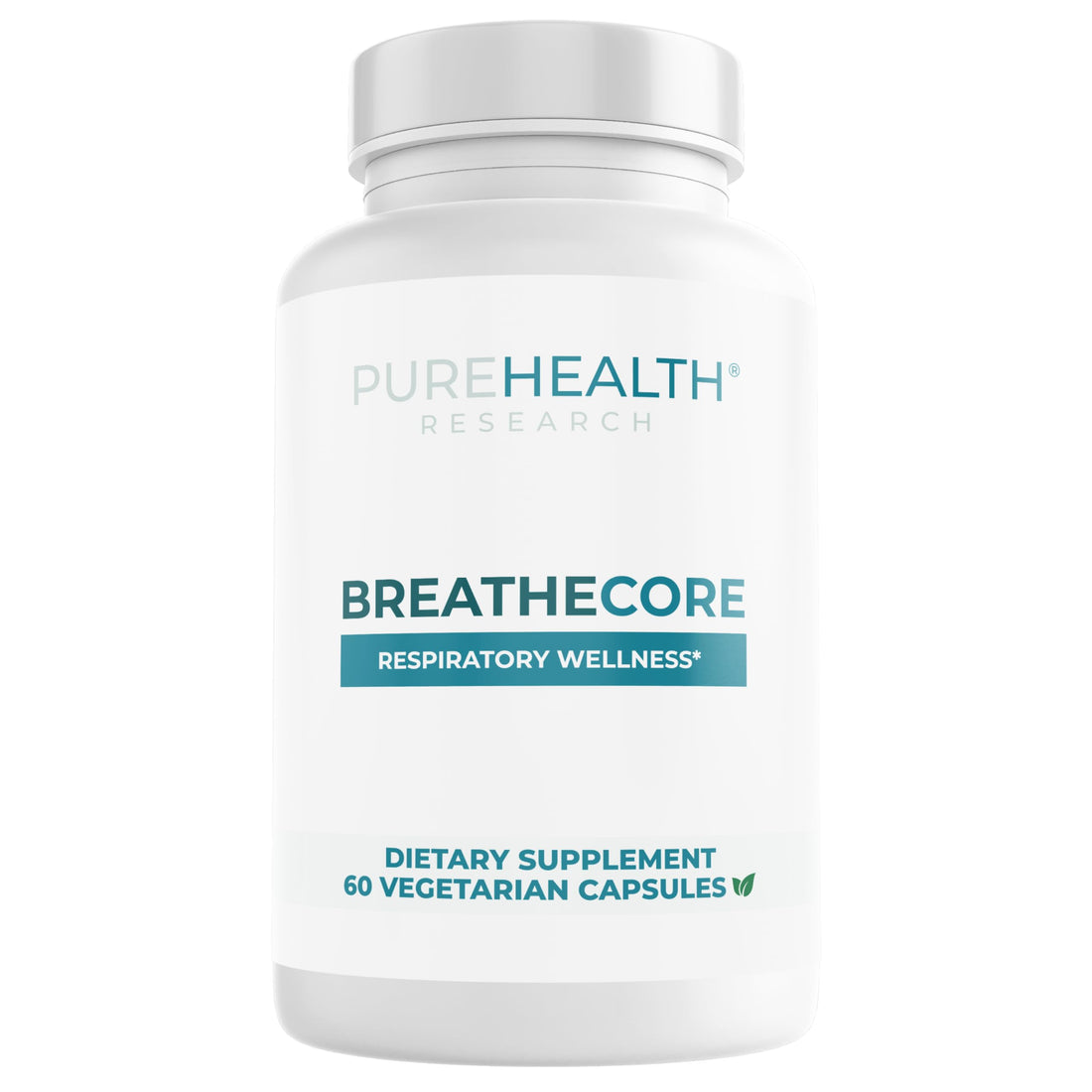 PUREHEALTH RESEARCH BreatheCore - Lung Detox for Smokers - Lung Cleanse & Support Supplement for Women & Men - Ginger Root, Ginkgo Biloba, St Johns Wort, Panax Ginseng & More - 60 Capsules PUREHEALTH RESEARCH Au supplements