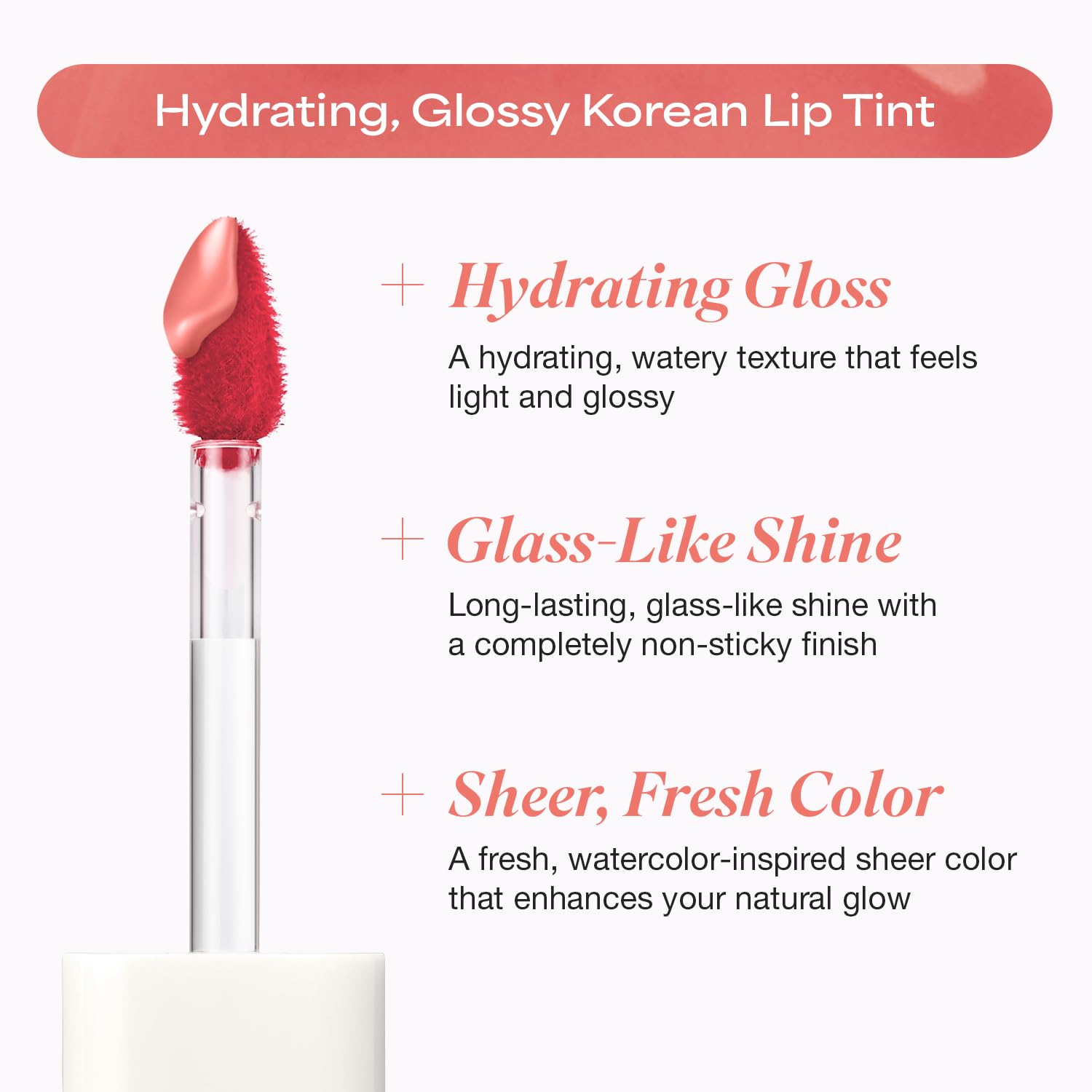 INGA Water Glow Lip Tint | Hydrating, Glossy Korean Lip Tint with Sheer Color & Glass-Like Shine | Long-Lasting, Non-Sticky Korean Lip Stain (RICH SALMON) INGA Au supplements