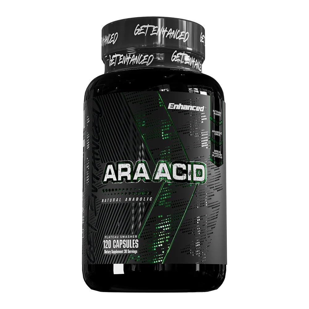 Enhanced Labs - Arachidonic Acid Supplement - Muscle and Strength Supplement for Increased Muscle Mass & Improved Recovery for Men & Women - One Capsule Contains 350mg Arachidonic Acid (120 Capsules) Enhanced Au supplements