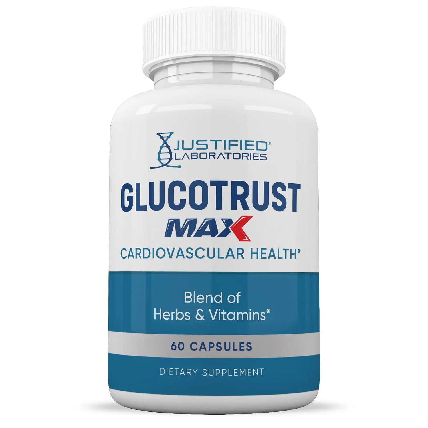 Justified Laboratories (5 Pack) Glucotrust Max 1295MG Formula Supplement Pills 300 cap Justified Laboratories Au supplements