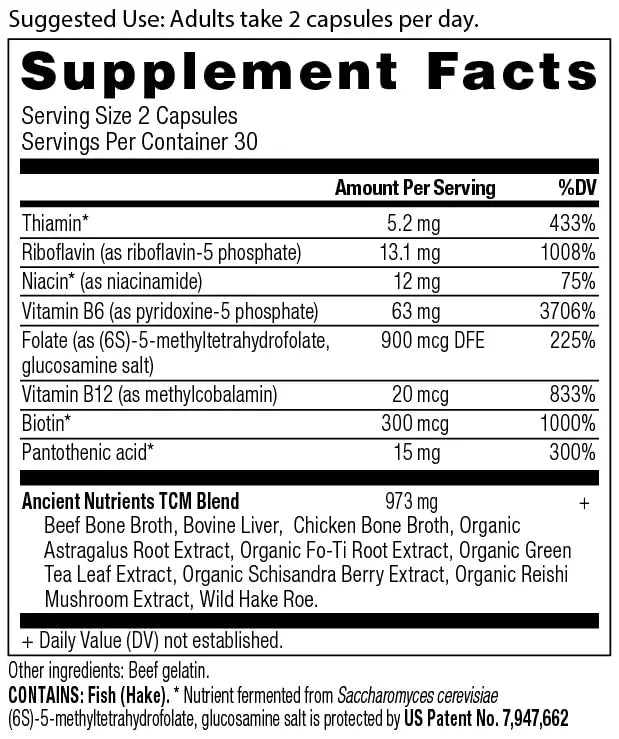 Ancient Nutrition Vitamin B Complex Supplement, 8 Balanced B-Vitamins, Supports Healthy Ancient Nutrition Au supplements
