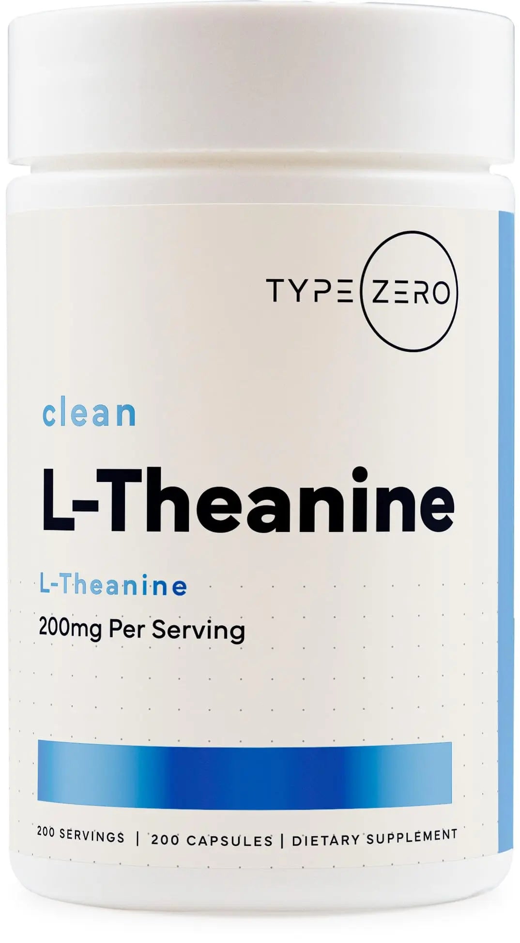 Type Zero L-Theanine (200mg) 200 Capsules - Clean L-Theanine Supplement, Keto, GMO-Free Type Zero Au supplements