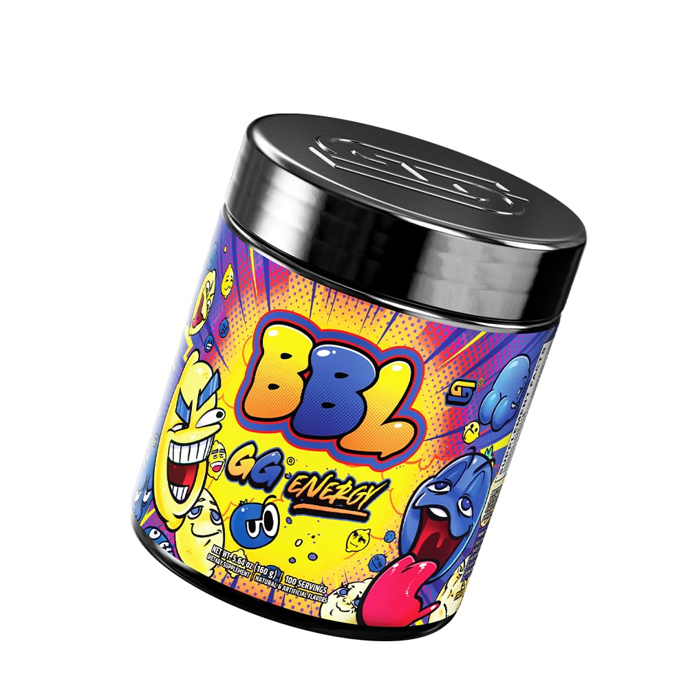 Gamer Supps GG Energy - BBL by Clooless (100 Servings) - Keto Friendly Gaming Energy and Nootropic Blend, Sugar Free + Organic Caffeine + Vitamins + Immune Support, Powder Drink Gamer Supps Au supplements