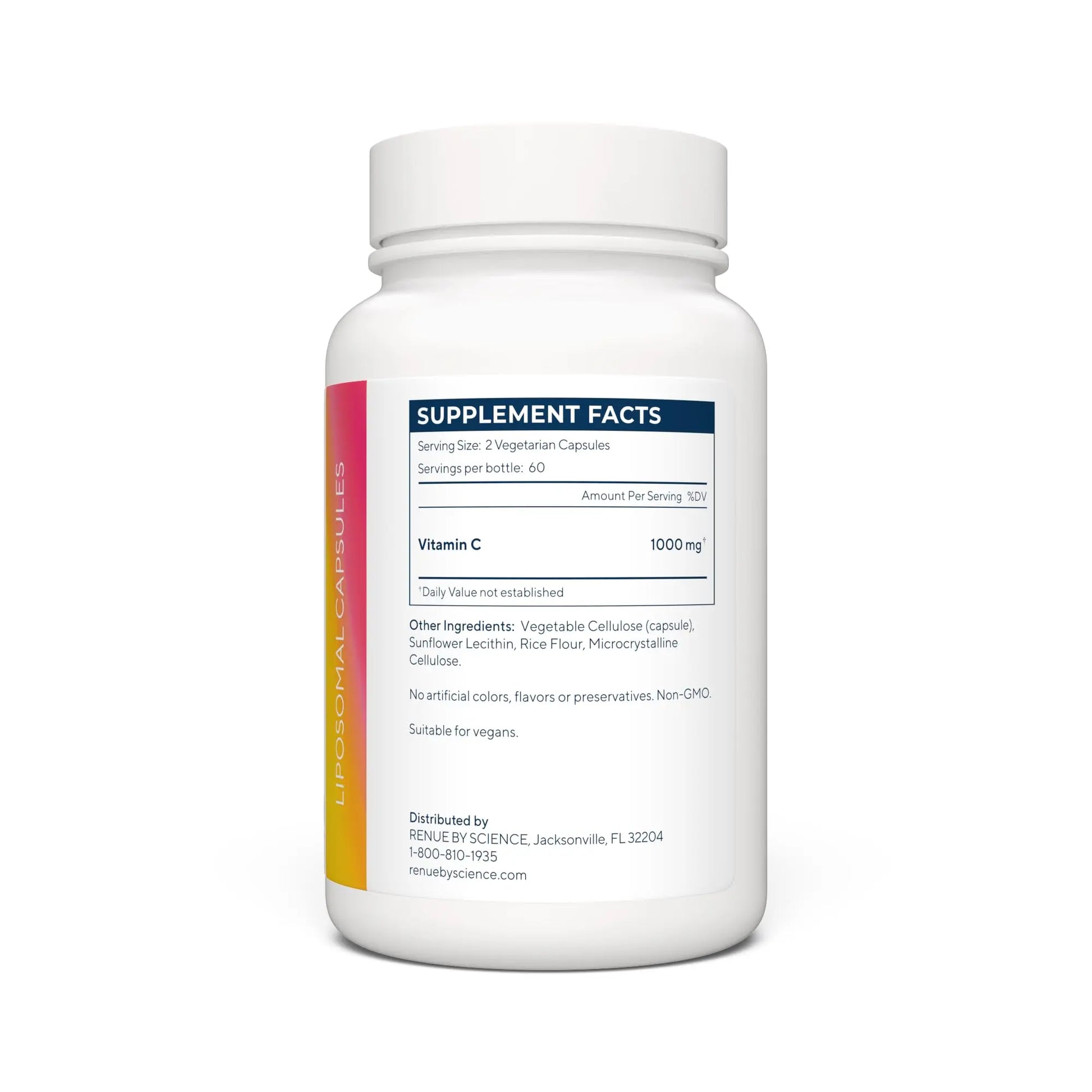Renue By Science Vitamin C | High Strength Liposomal Supplement | 120 Capsules - 500mg VIT C per Serving | Non-GMO & Allergen Free | Made in The USA Third-Party Tested Renue By Science Au supplements