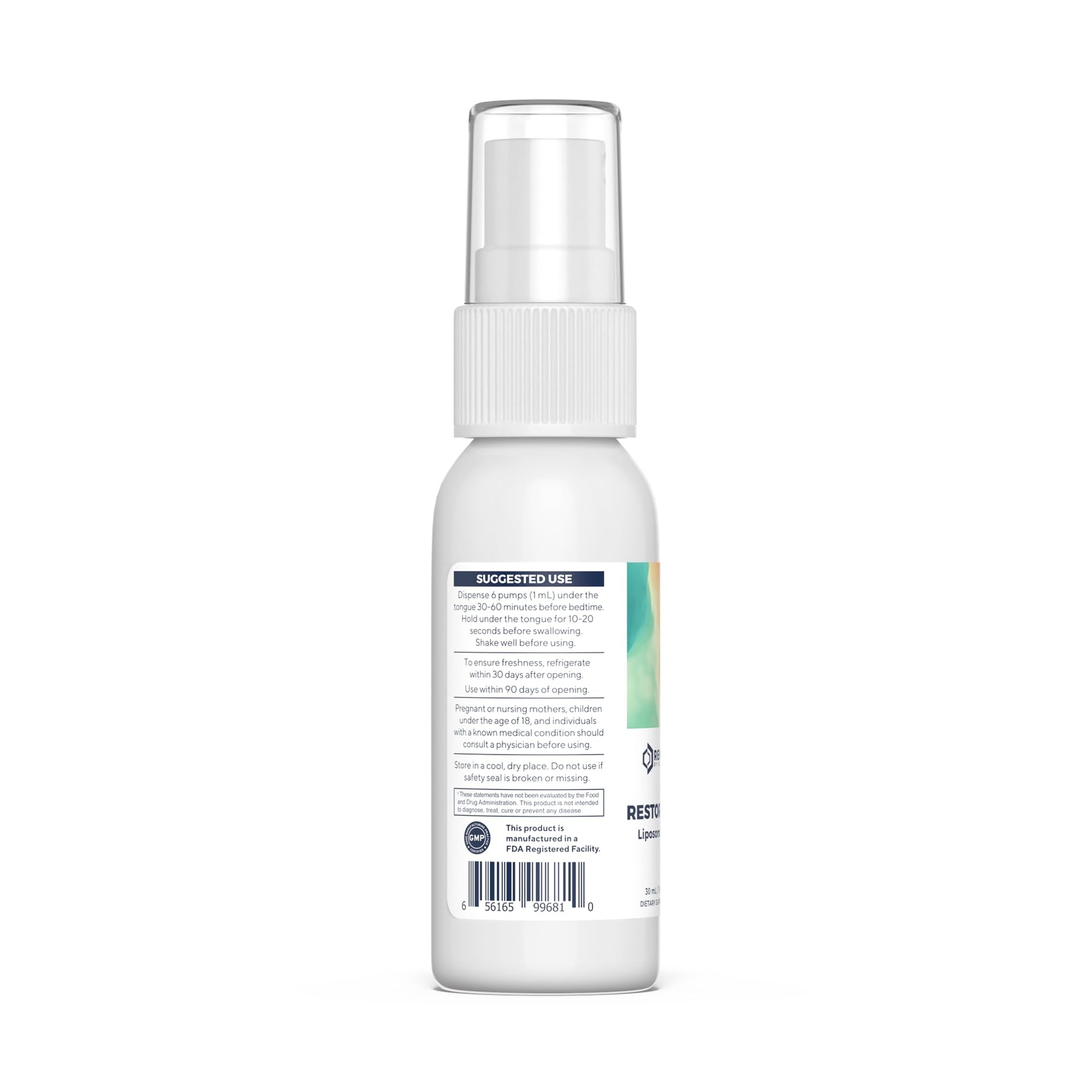 Renue By Science Restore PM | Liposomal Melatonin GABA Supplement Spray | 30ml Spray with Melatonin Glutathione & GABA 10mg - Sleep Aid Melatonin | Non-GMO | Made in The USA & Third Party Tested Renue By Science Au supplements
