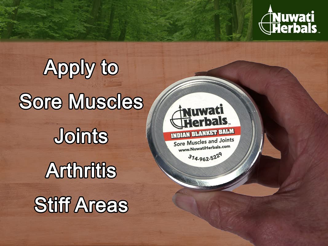 Healing Balm Massage for Sore Muscles and Joints – Nuwati Herbals Indian Blanket Balm – Sweet Smelling Warmth with Cinnamon, Cloves, Camphor, Menthol, 4 Ounces Nuwati Herbals Au supplements