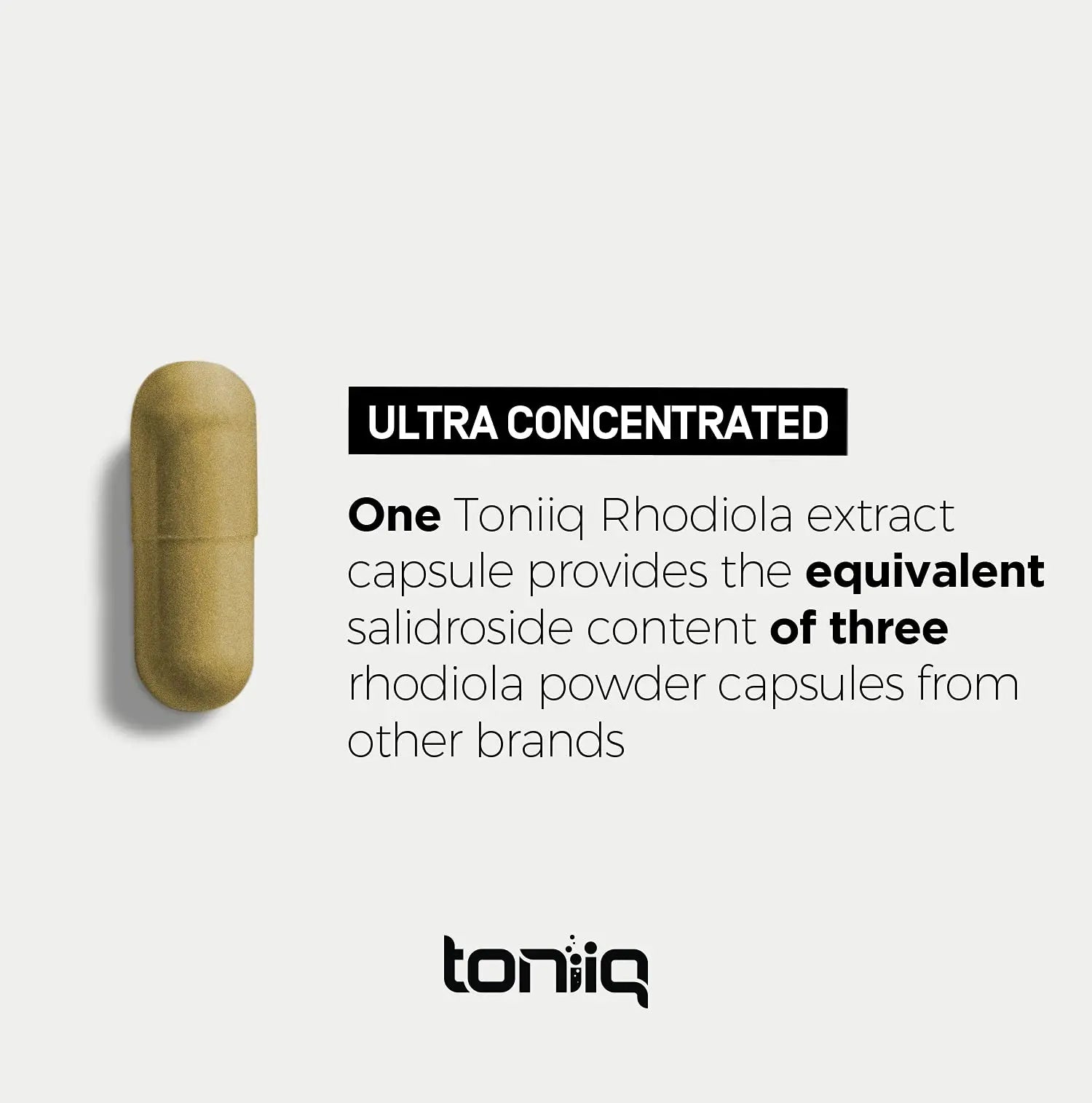Toniiq Triple-Strength 600mg Rhodiola Rosea - 120 Capsules - 5% Salidroside Concentrat Toniiq Au supplements