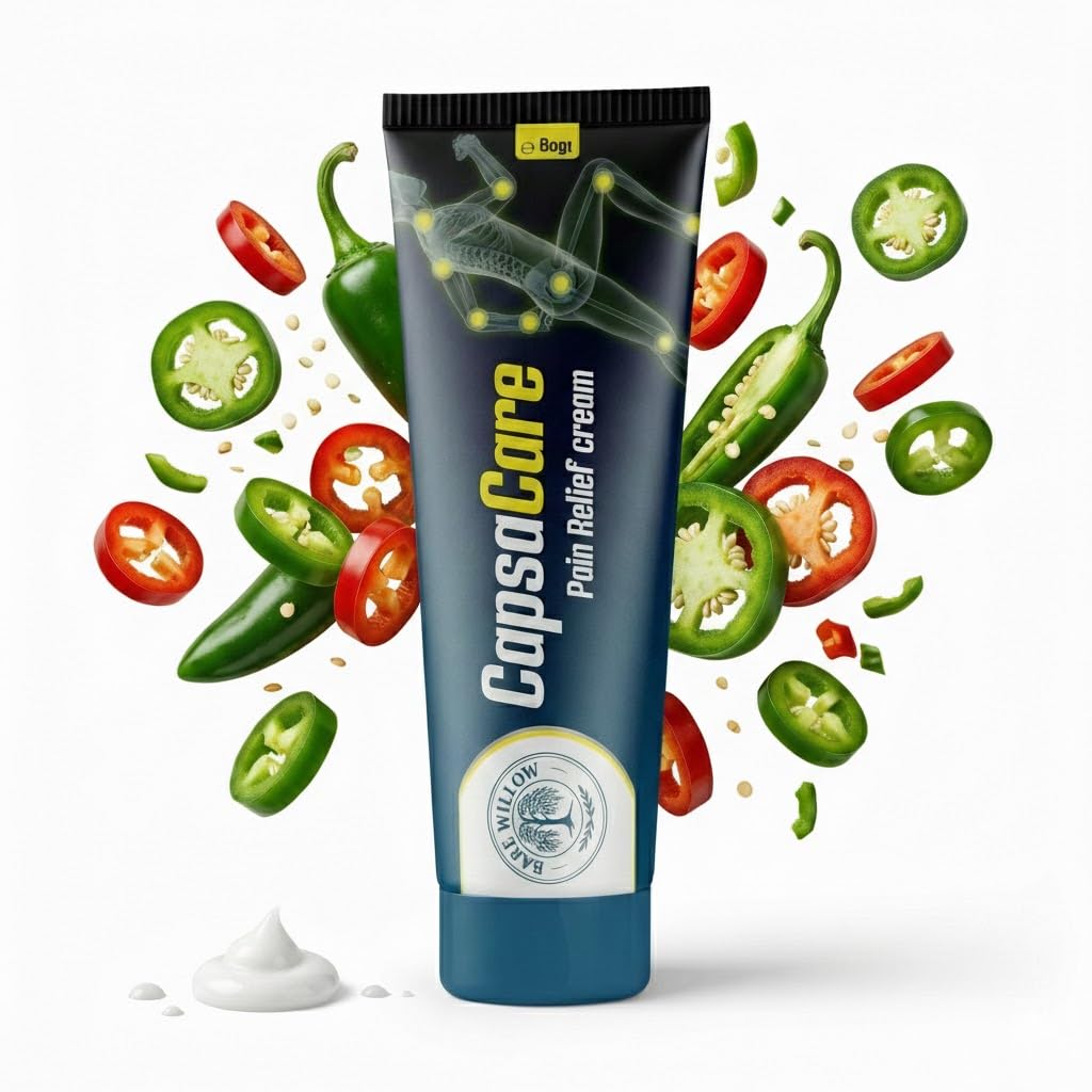 CapsaCare Cream with Capsaicin 0.125% & Magnesium, NeuroSoothe Blend with Arnica, Glucosamine, Menthol & Aloe, Fragrance Free, Non Greasy, Hydrating Topical Skin Cream for Men and Women, 100g (1 Pack) Bare Willow Au supplements