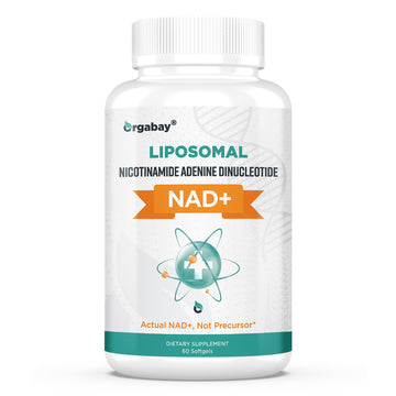 Orgabay Liposomal NAD+ Supplement 500 mg, High Absorption, Boost NAD+ with TMG 250 mg, Actual NAD Plus More Efficient Than Nicotinamide Riboside, Support Cellular Energy, Healthy Aging | 60 Softgels Orgabay Au supplements