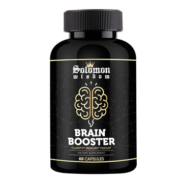 SOLOMON WISDOM Brain Booster – Nootropic Dietary Supplement for Memory Boost – 60 All-Natural Capsules to Enhance Focus & Improve Concentration & Clarity SOLOMON WISDOM Au supplements