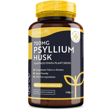 Psyllium Husks Fibre Supplement – 1400mg per Serving – Naturally High in Soluble Fibre Nutravita Au supplements