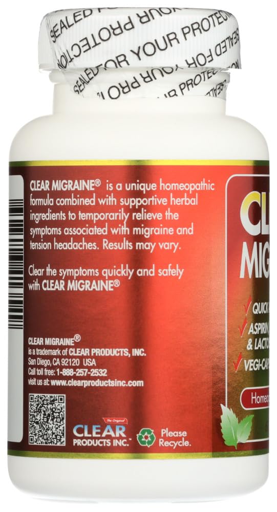 Clear Migraine Clear Products 60 Caps Gagaciso Au supplements