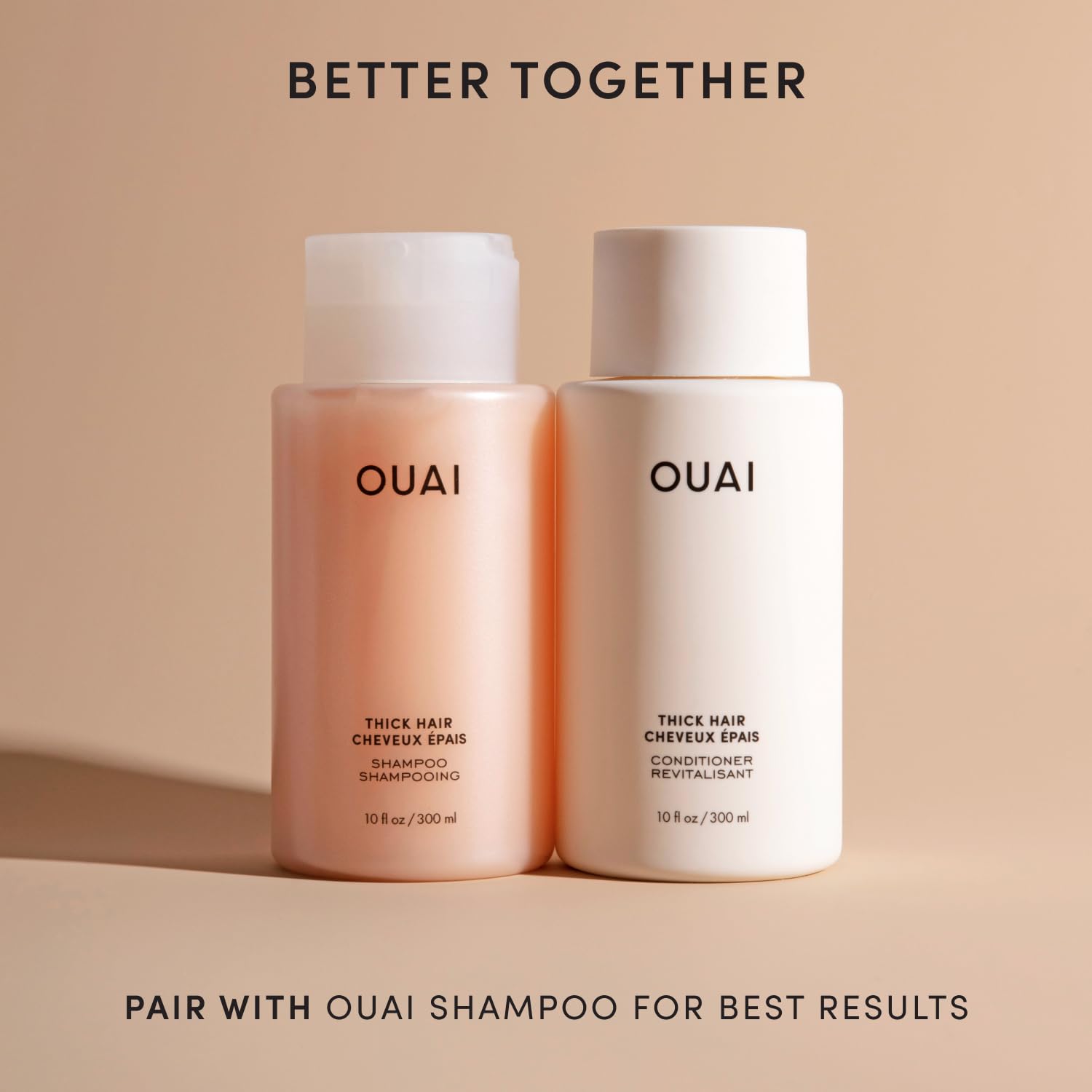 OUAI Thick Hair Conditioner Travel Size - Moisturizing Conditioner for Dry, Frizzy Hair - Keratin, Marshmallow Root, Shea Butter and Avocado Oil - Paraben, Phthalate and Sulfate Free (3 Oz) OUAI Au supplements
