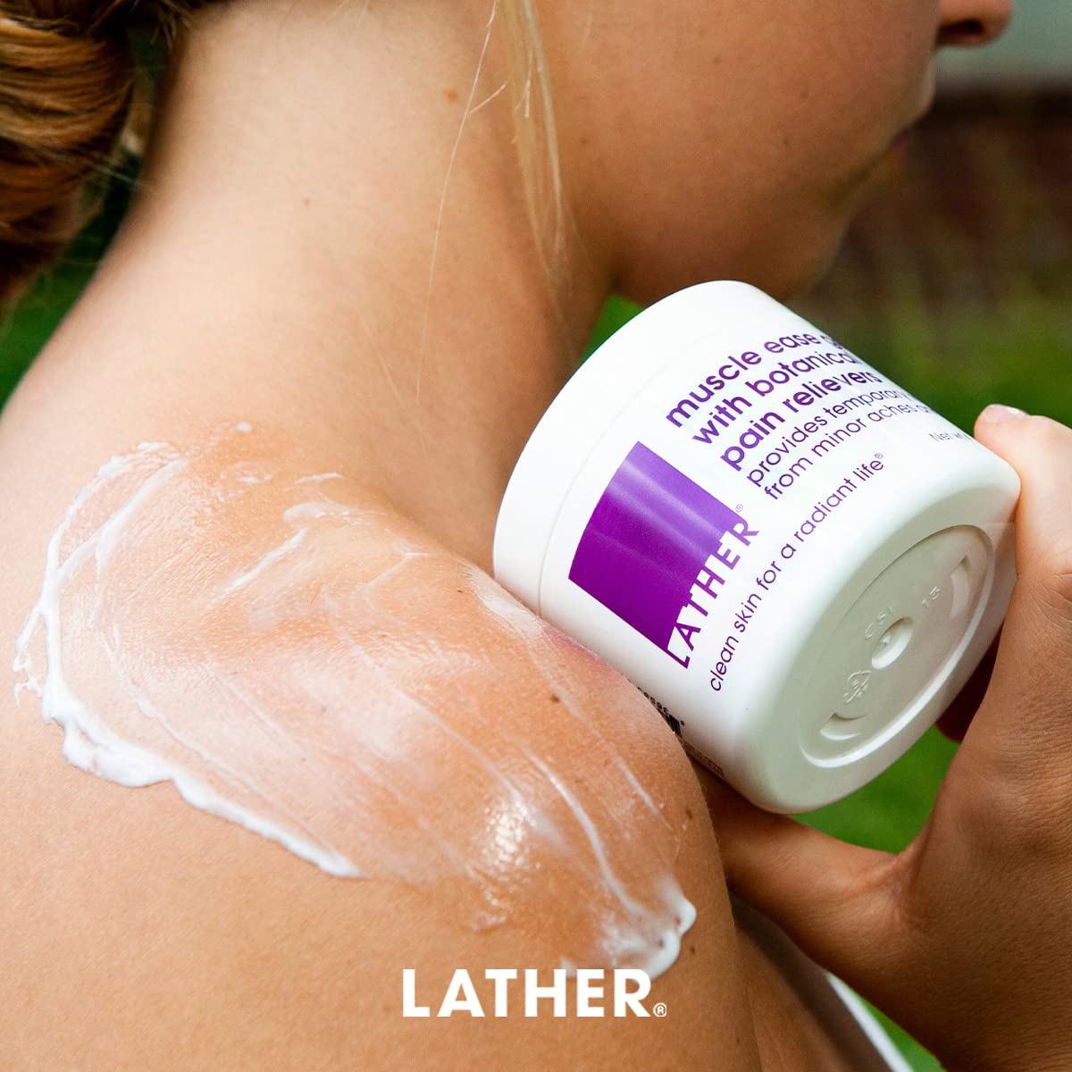 LATHER Muscle Pain Relief Gel - Muscle Therapy to Aid Muscle Soreness - Fast Acting Gel with Menthol Helps Ease Back Pain Relief, Neck Pain Relief, Knee Pain Relief, Lower Back Pain Relief - 4 Oz LATHER Au supplements