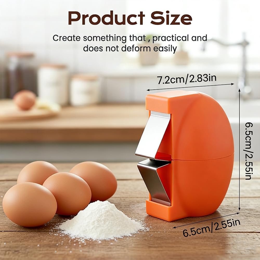 New Egg Shell Opener Egg Cracker Tool Stainless Steel, Multifunctional Egg Shell Opener for Raw Or Hard-Boiled Eggs, Kitchen Gadget for Cooking Baking (Yellow) CLRZOL Au supplements