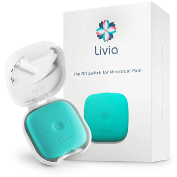 Livia Menstrual Pain Relief Device, Blue-Green - The Off Switch for Period Pain - Portable Unit Livia Au supplements