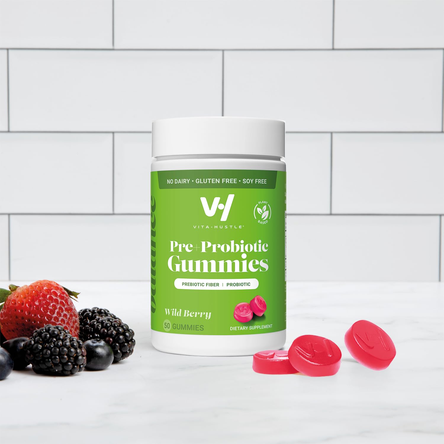 VitaHustle Probiotic Gummies + Prebiotics by Kevin Hart with Chicory Root Inulin Fiber VitaHustle Au supplements