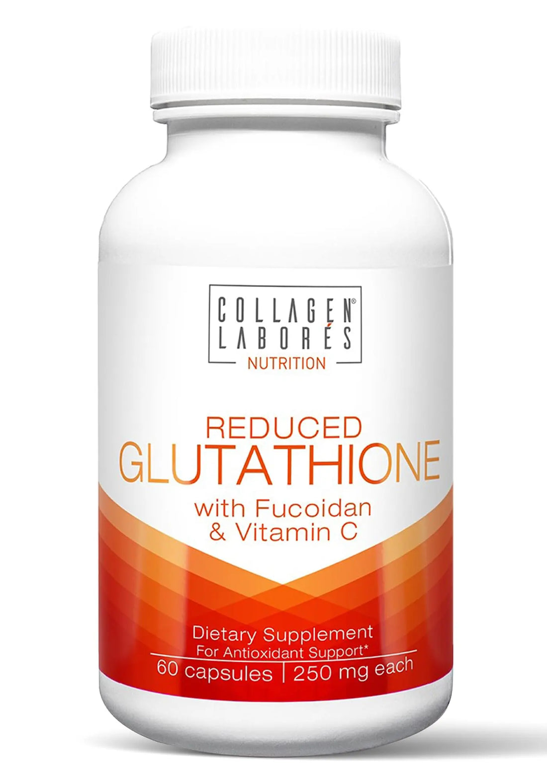 Advanced Glutathione Complex 500mg – with Fucoidan & Vitamin C – Antioxidant Support for Skin Glow, Detox & Immune Health – Non-GMO, Made in USA (60 Capsules) Collagen Laborés Au supplements