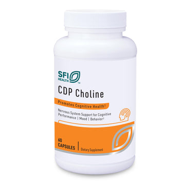 Klaire Labs SFI Health CDP Choline 250mg - Soy-Free Choline Supplements - Cognizin Citicoline to Help Support Memory, Focus & Attention - Bioavailable Active Form, Hypoallergenic (60 Capsules) SFI Health Au supplements