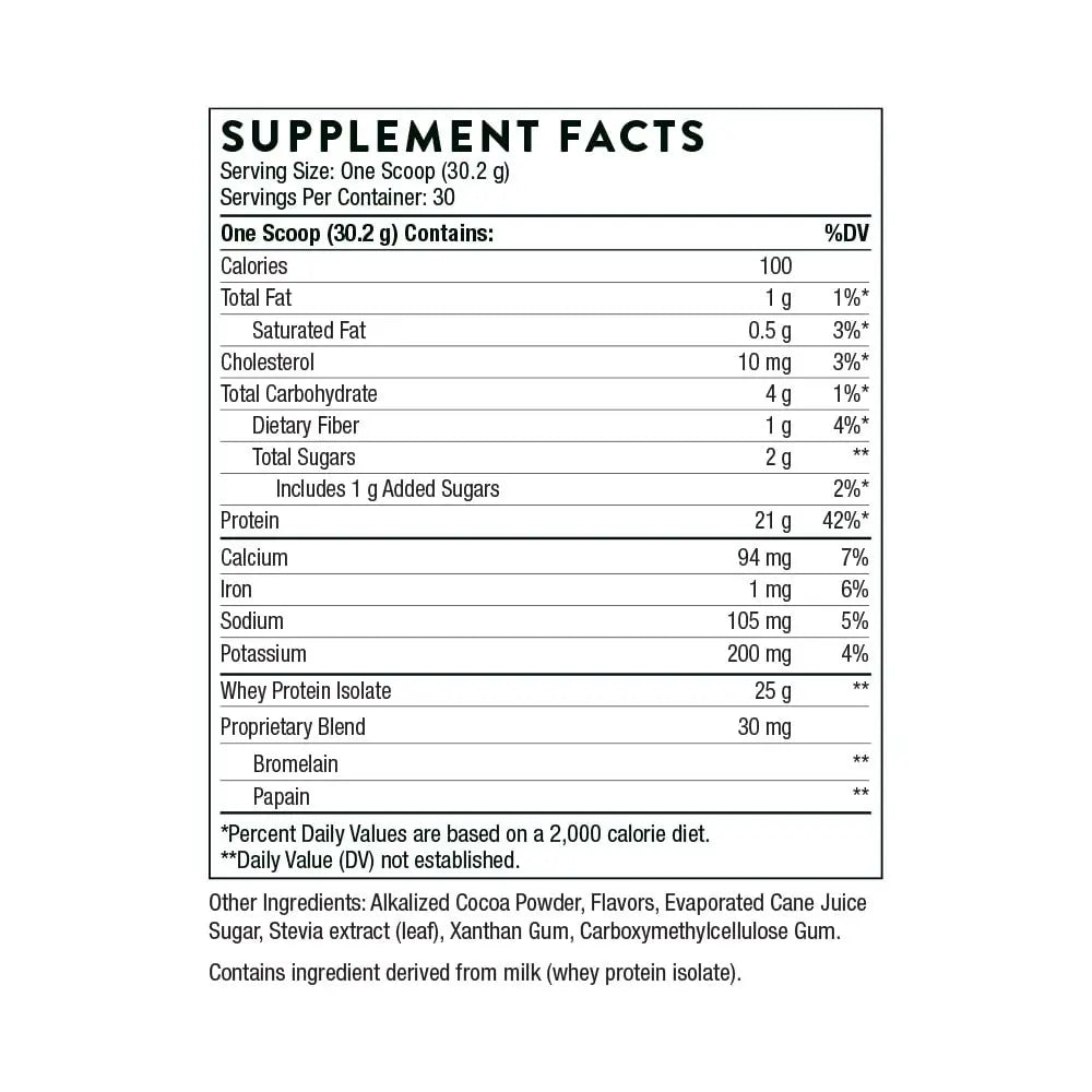 THORNE Whey Protein Isolate - 21 Grams of Easy-to-Digest Whey Protein Powder THORNE Au supplements