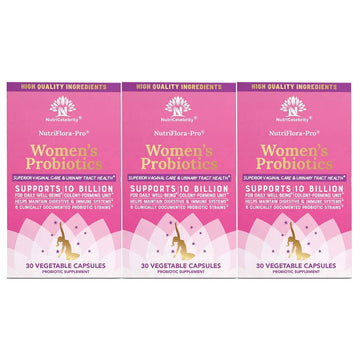 NutriCelebrity NutriFlora-Pro Probiotics for Women, Vaginal, Urinary Health, Immune System Digestive Nutricelebrity Au supplements