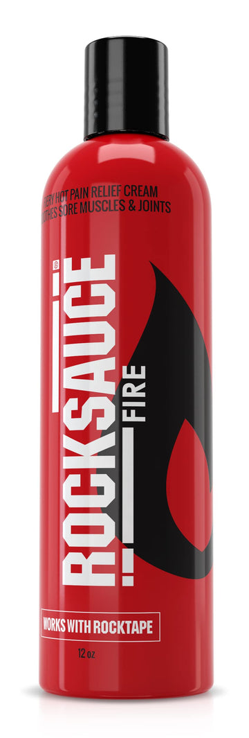 RockTape RockSauce Fire Hot Muscle Relief Cream with Capsaicin, 12 Ounce Bottle RockTape Au supplements