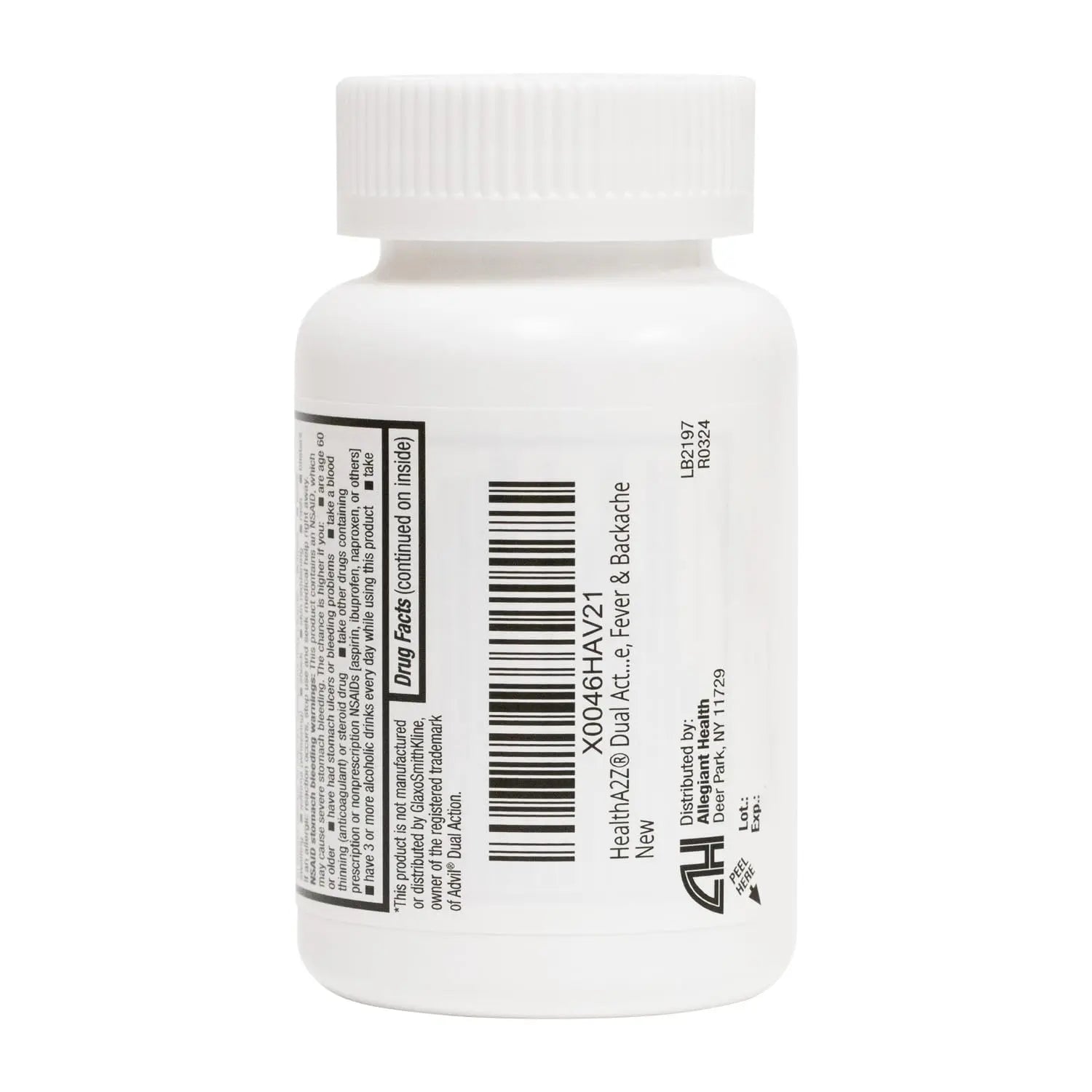 HealthA2Z® Dual Action Pain Relief | Acetaminophen 250mg & Ibuprofen (NSAID) 125mg | Contains Two Medicines | Relief from Headache, Fever & Backache (150 Caplets) HealthA2Z Au supplements
